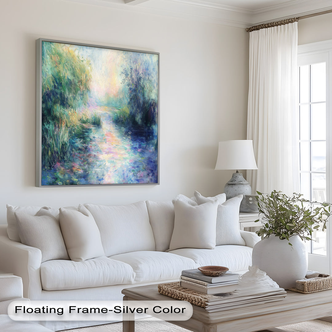 Whispering Riverbank at Dusk – Impressionist Landscape Oil Painting