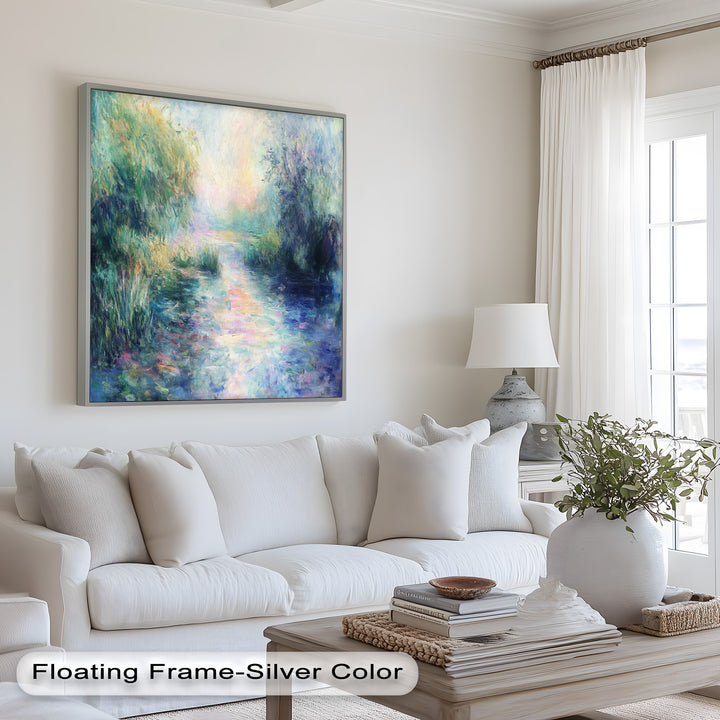 Whispering Riverbank at Dusk – Impressionist Landscape Oil Painting