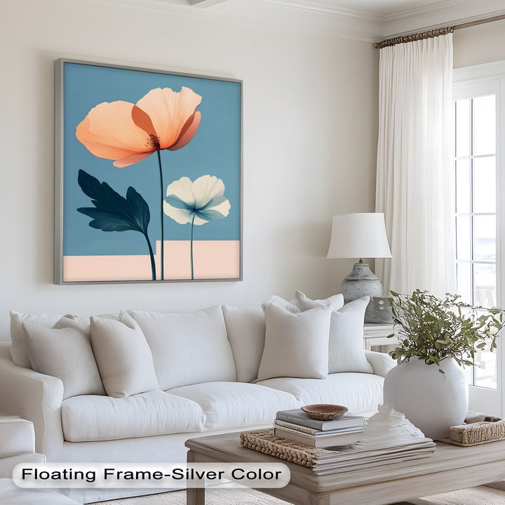 Serene Bloom – Boho Floral Oil Painting