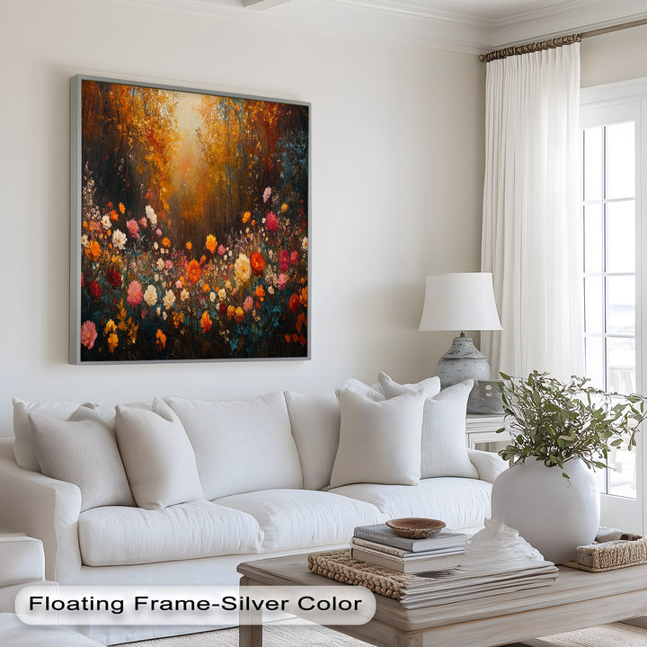 Autumn Floral Meadow – Colorful Nature Oil Paintings
