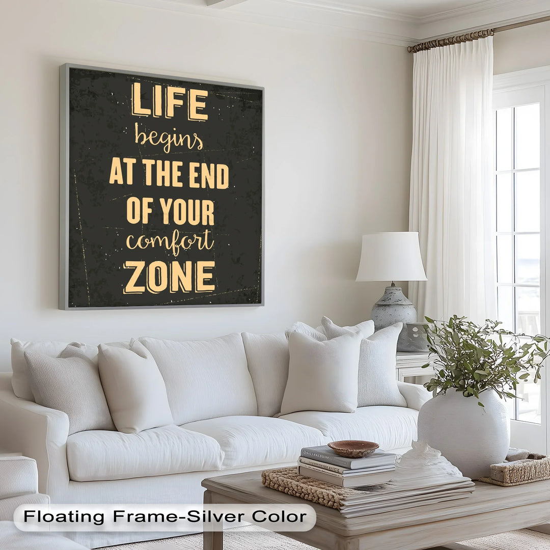 Life Begins at the End – Motivational Oil Painting - MyPhotoStation