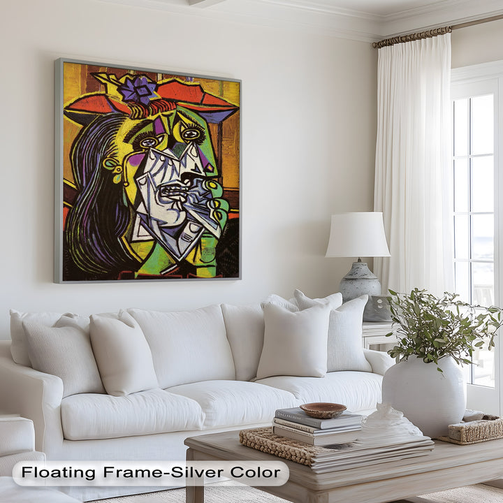 Weeping Woman in Crimson Hat – Picasso Oil Painting