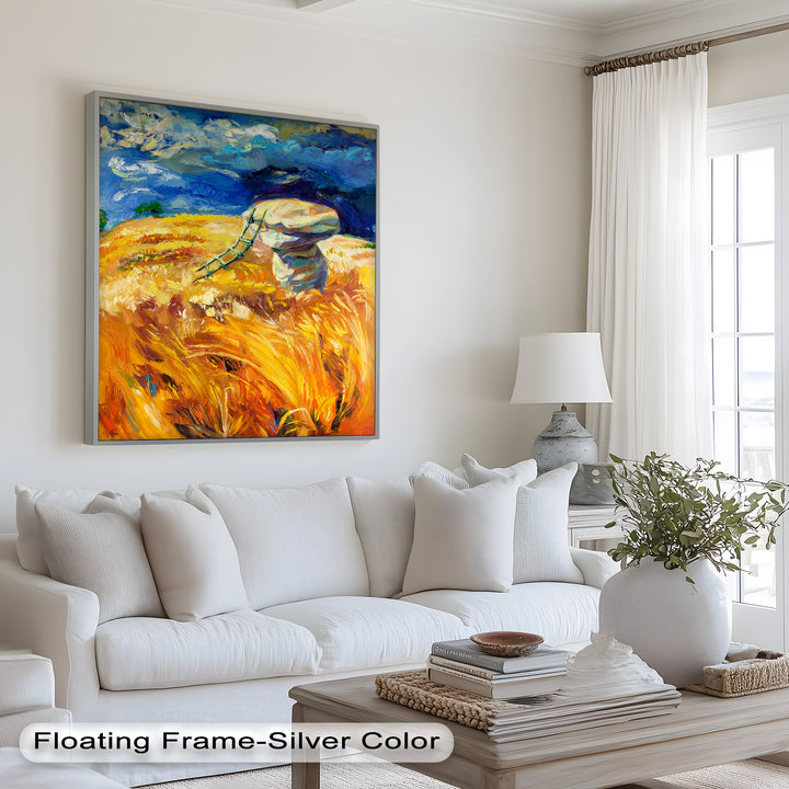 Golden Harvest – Impressionist Oil Painting