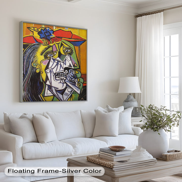 Woman in Anguish – Expressive Cubist Portrait Picasso Oil Painting