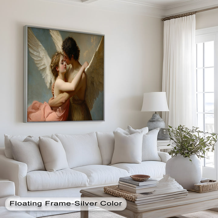 Heavenly Embrace – Cupid and Psyche Renaissance Love Oil Painting