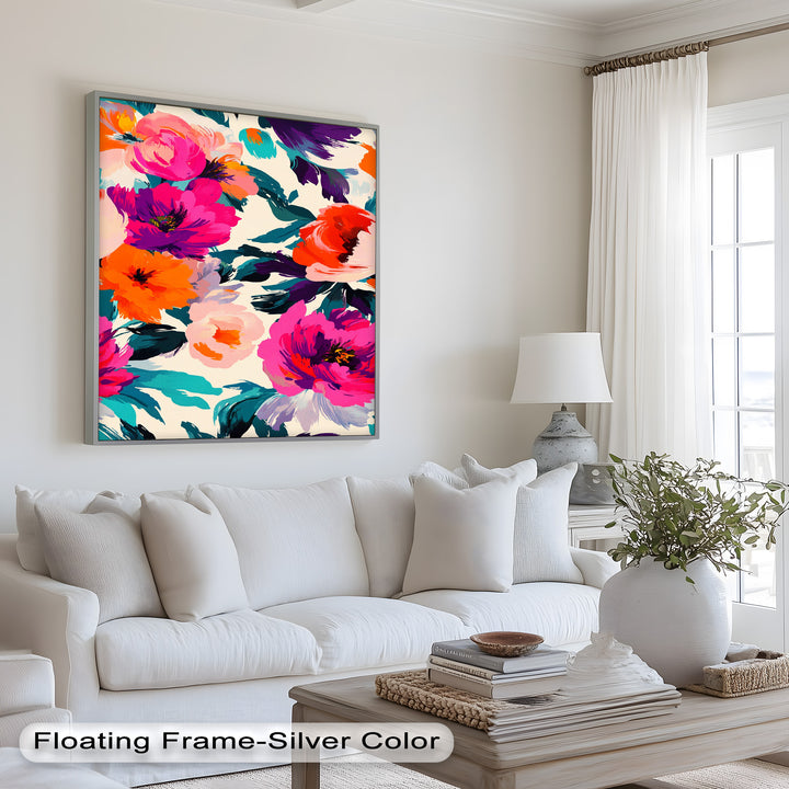 Bold Boho Bloom – Fauvist Floral Explosion Oil Painting