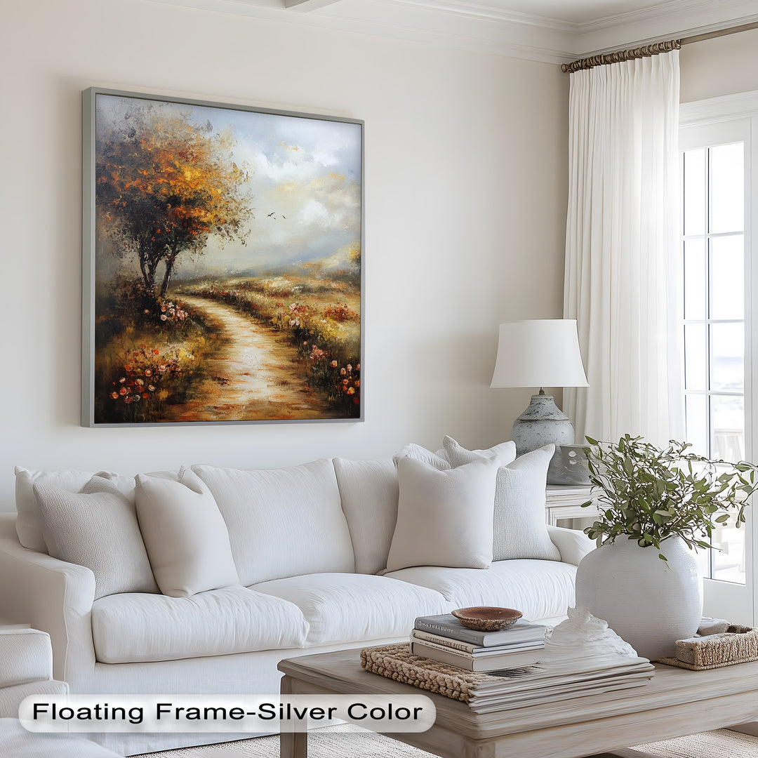 Winding Path Landscape - Impressionism Oil Painting