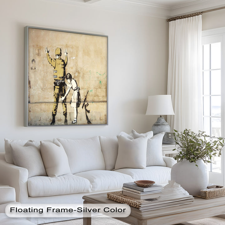 Innocence in Control – Banksy Oil Painting