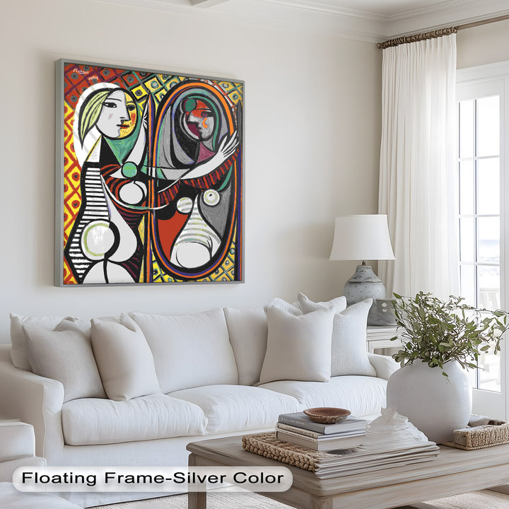Reflected Identity – Mirror Portrait Picasso Oil Painting