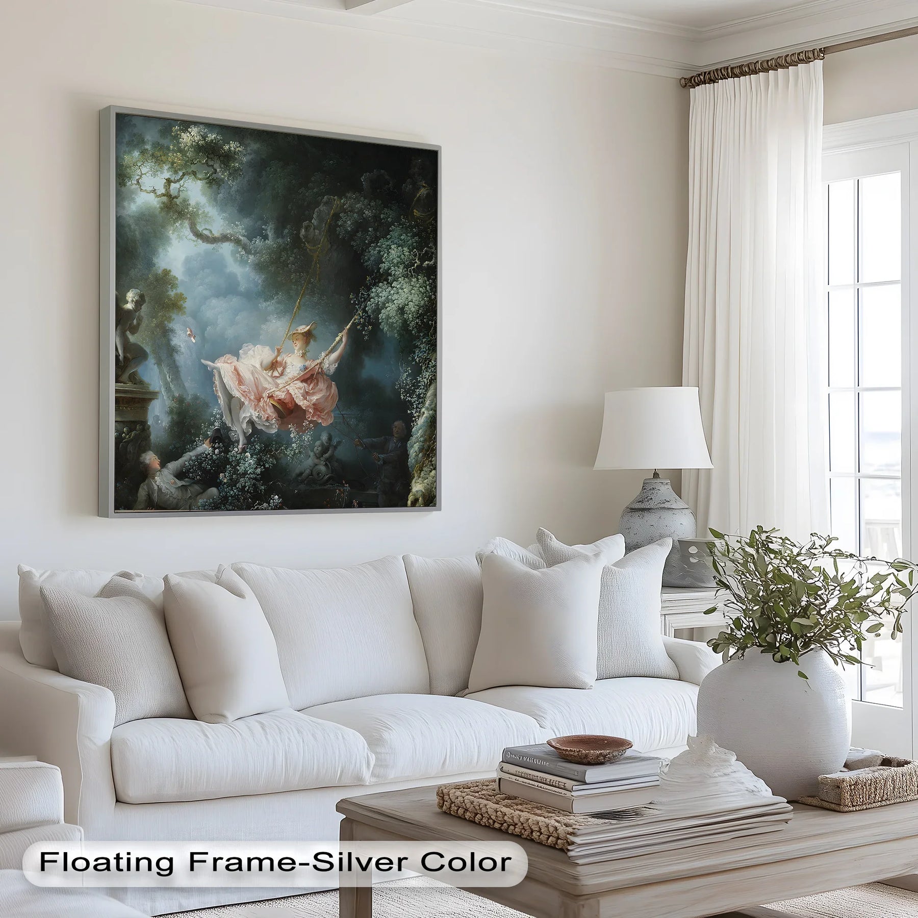 Rococo Swing Scene – Whimsical Historic Oil Painting – MyPhotoStation