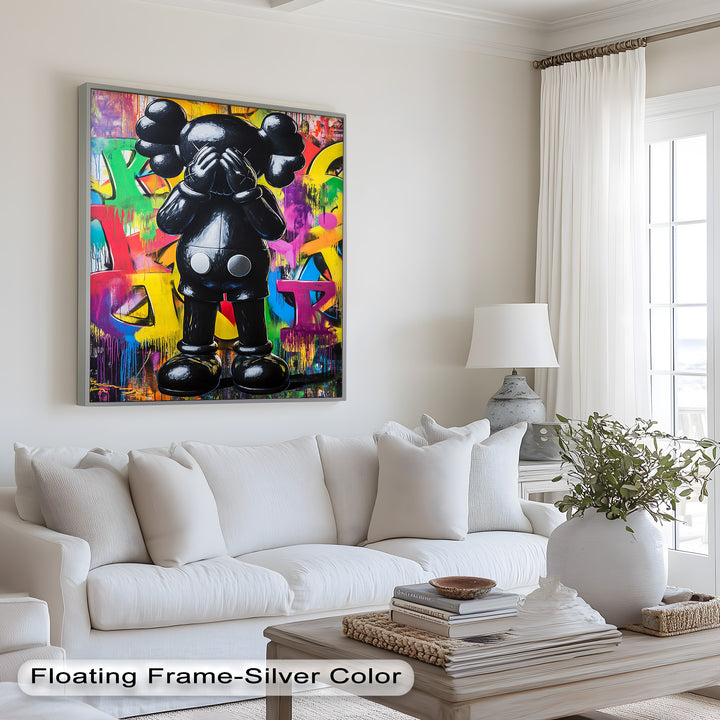 Behind the Hands – KAWS Oil Painting