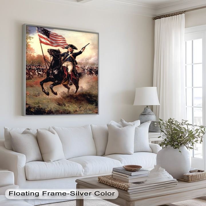 Ride of the Republic – Patriotic Commander Oil Painting