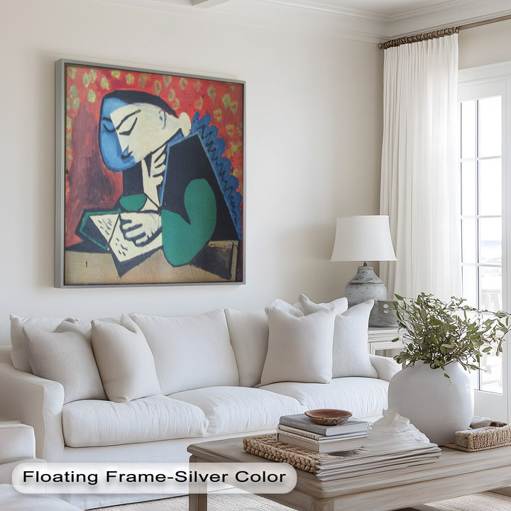 The Reader – Cubist Portrait of Quiet Focus Picasso Oil Painting