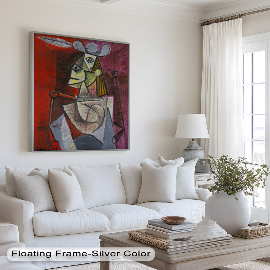 Knight of Angled Dreams – Picasso Cubist Oil Painting