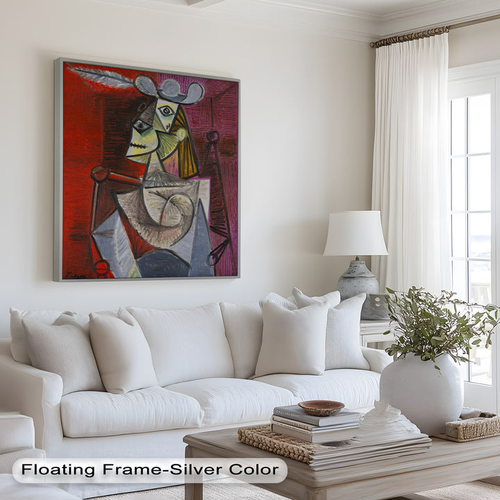 Knight of Angled Dreams – Picasso Cubist Oil Painting