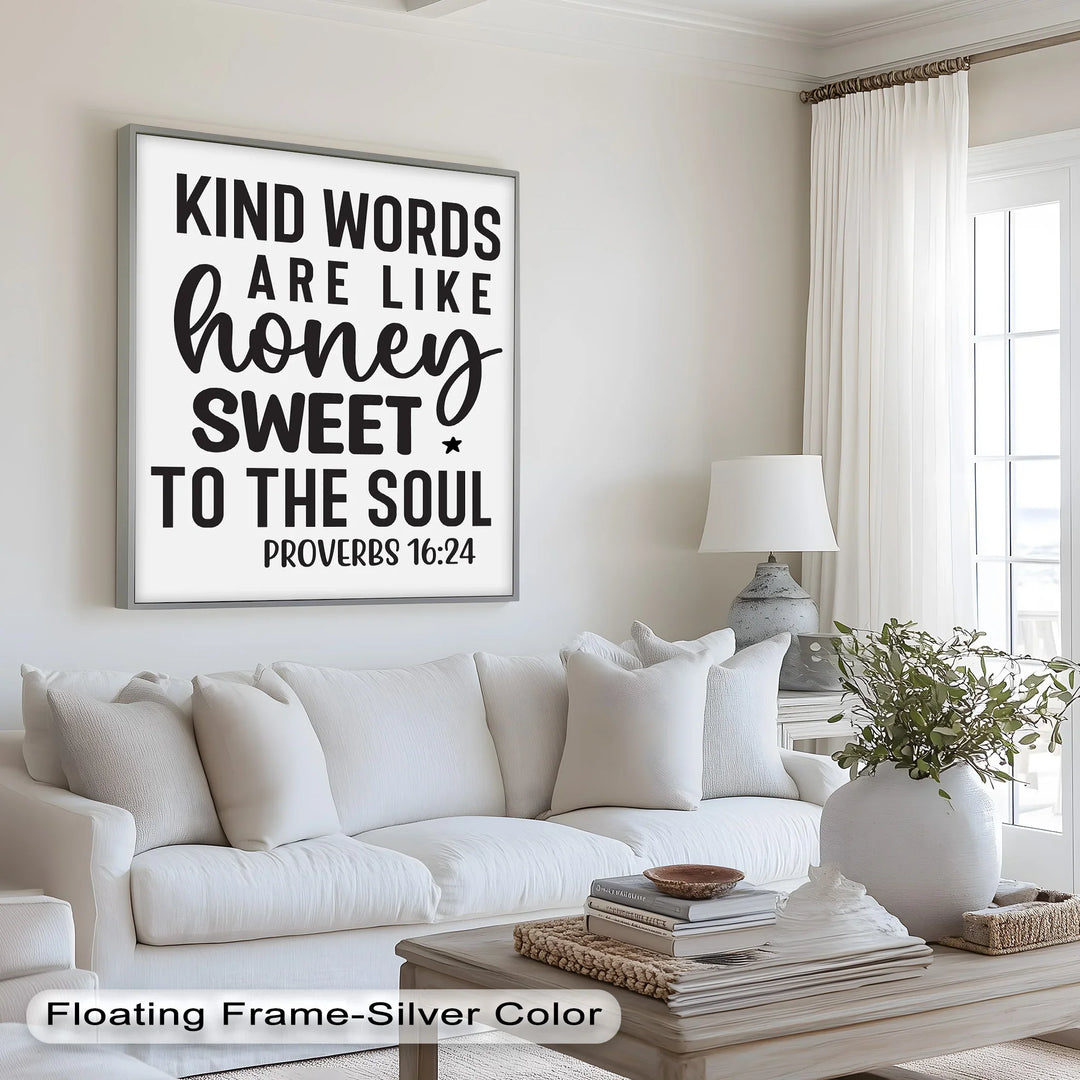 Kind Words Like Honey – Proverbs 16:24 Oil Painting - MyPhotoStation