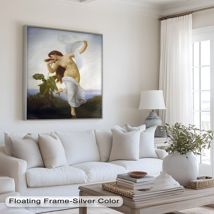 Whispers of the Wind – Classical Nude Goddess Renaissance Oil Painting