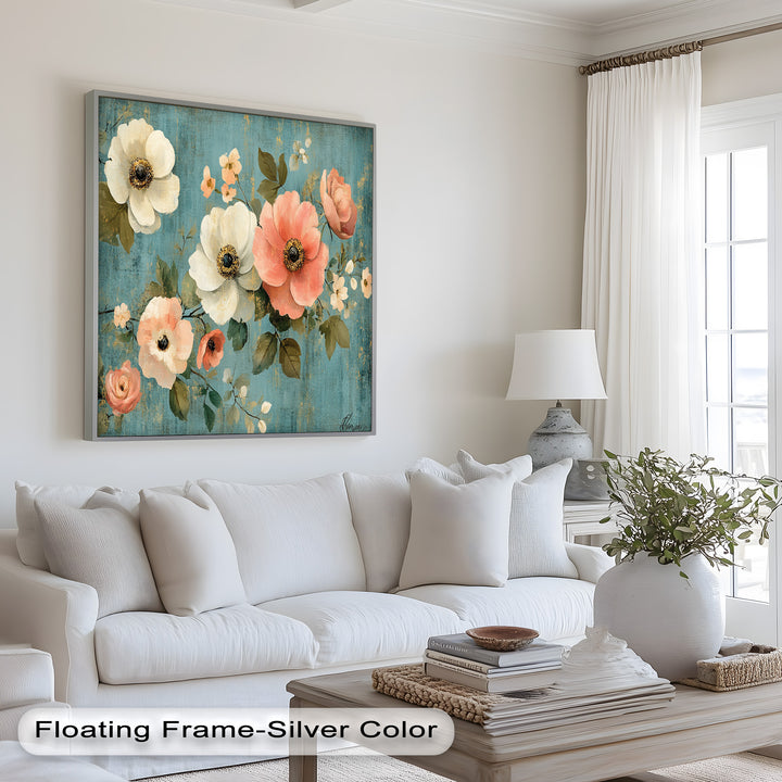 Vintage Bloom – Elegant Floral Oil Painting