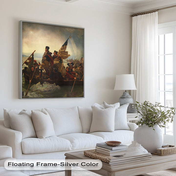 Washington's Crossing – Patriotisches Ölgemälde der Amerikanischen Revolution
