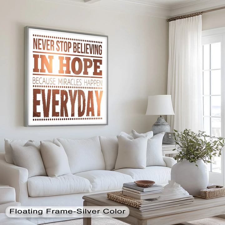Believe in Hope – Motivational Oil Painting - MyPhotoStation
