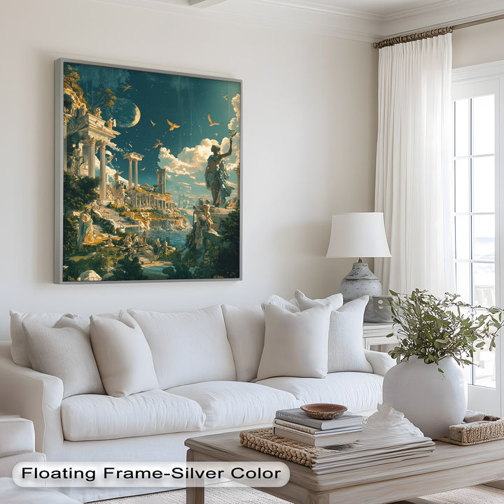 Majestic Temple of the Gods - Mythology Oil Painting