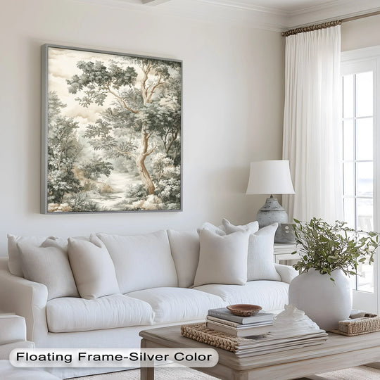 With intricate detailing and a classic sepia palette, the painting evokes the elegance of traditional nature illustrations.