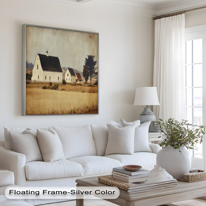 Farmhouse Landscape – Vintage Country Barn Oil Paintings