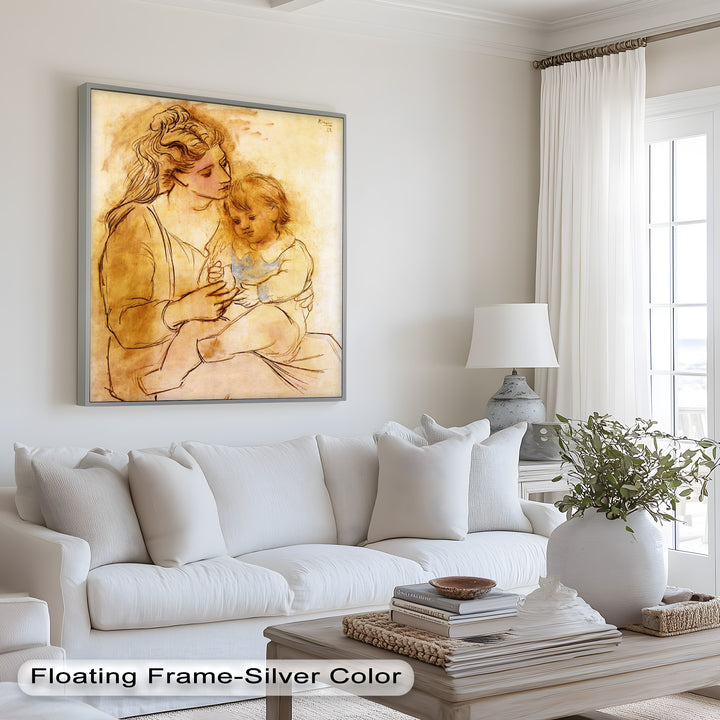 Tender Affection – Mother and Child Picasso Oil Painting