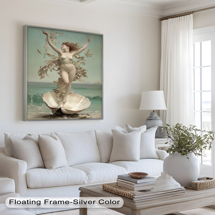 Ethereal Awakening – Renaissance Venus Rising Oil Painting