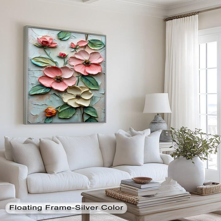 Petal Whispers – Floral Elegance Flower Oil Painting