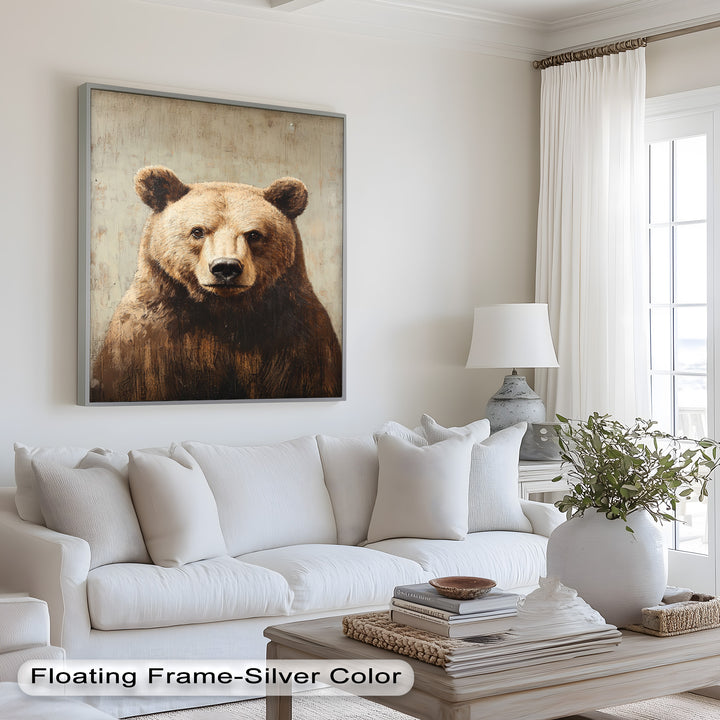 Brown Bear Portrait - Animal Oil Painting