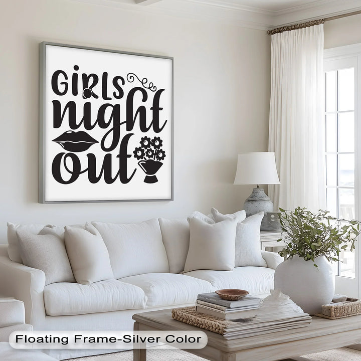 Girls Night Out – Typography Oil Painting - MyPhotoStation