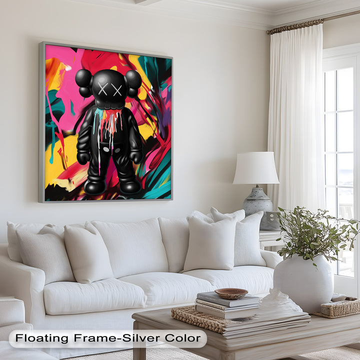 Meltdown Companion – Color Splash KAWS Oil Painting