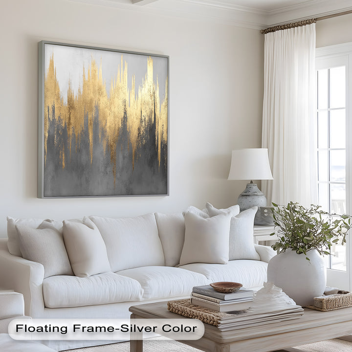 Golden Lighting – Modern Abstract Oil Painting