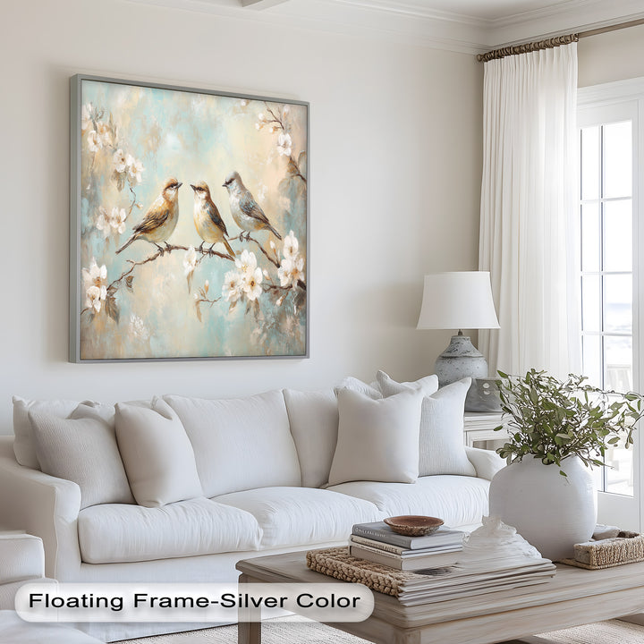 Springtime Songbirds – Animal Oil Painting