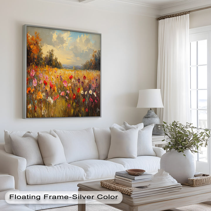 Wildflower Field – Floral Oil Painting