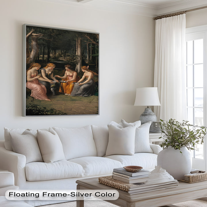Forest Nymphs at the Spring – Mythical Gathering Oil Painting
