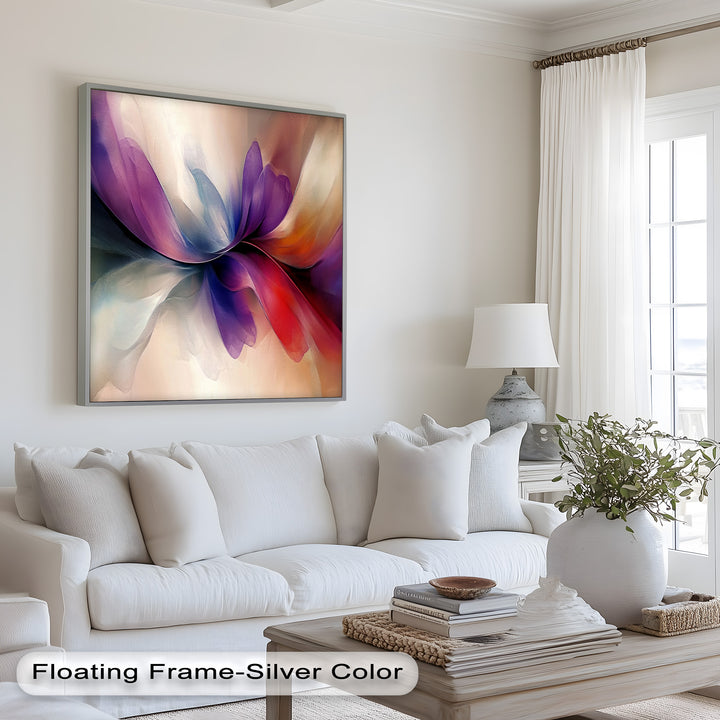 Abstract Floral Flow – Colorful Modern Oil Painting