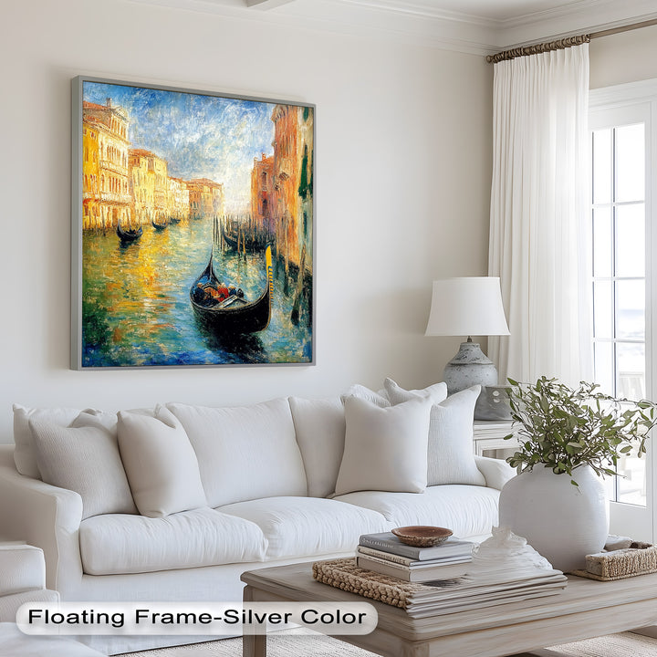 Venice Gondola Scene - Impressionist Oil Painting