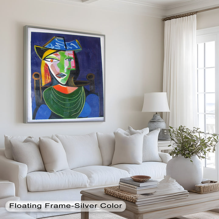Woman in a Blue Hat – Picasso Oil Painting