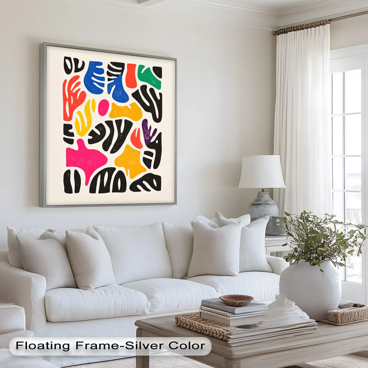 Chromatic Rhythm – Abstract Fauvist Oil Painting - MyPhotoStation