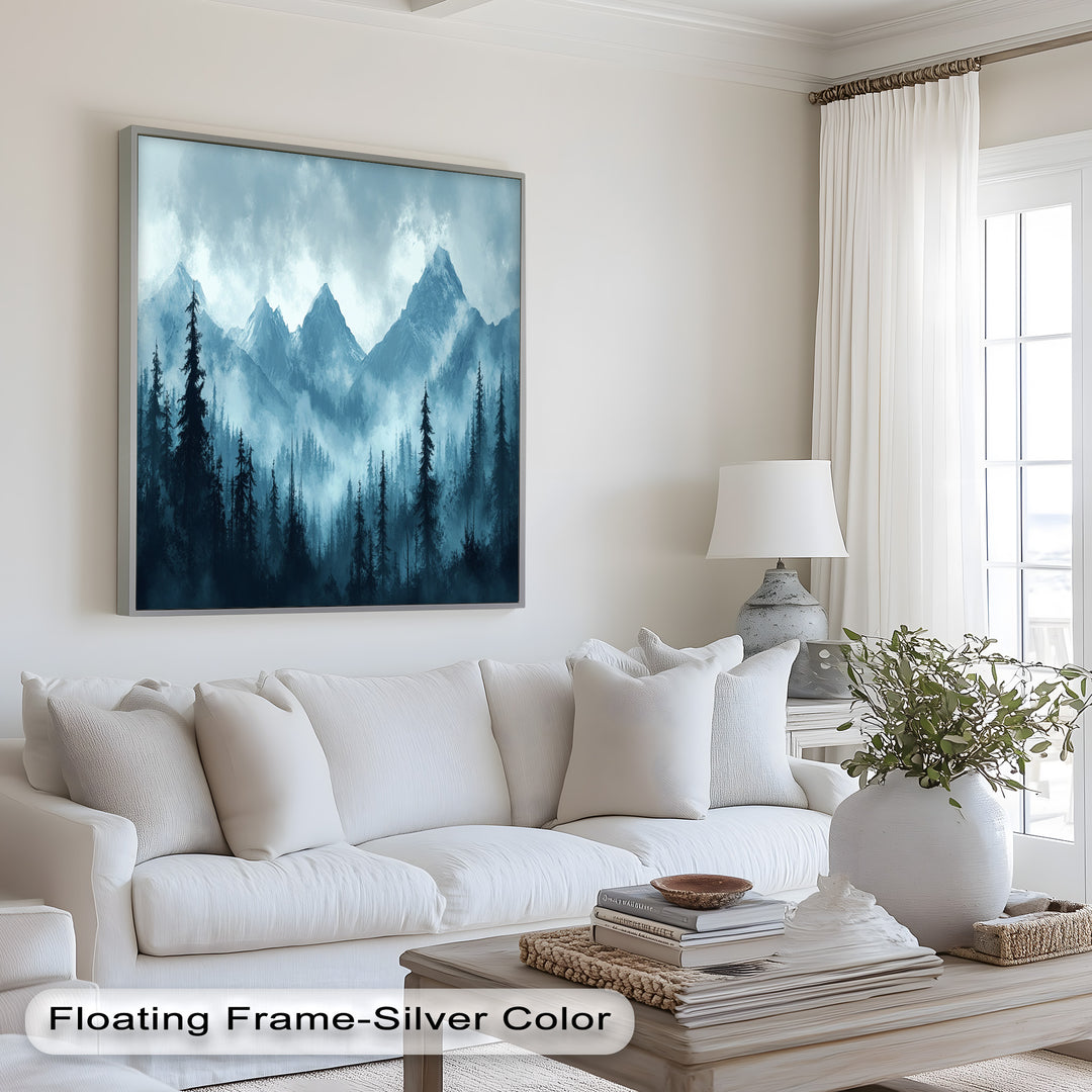 Misty Mountain Pines – Landscape Oil Paintings