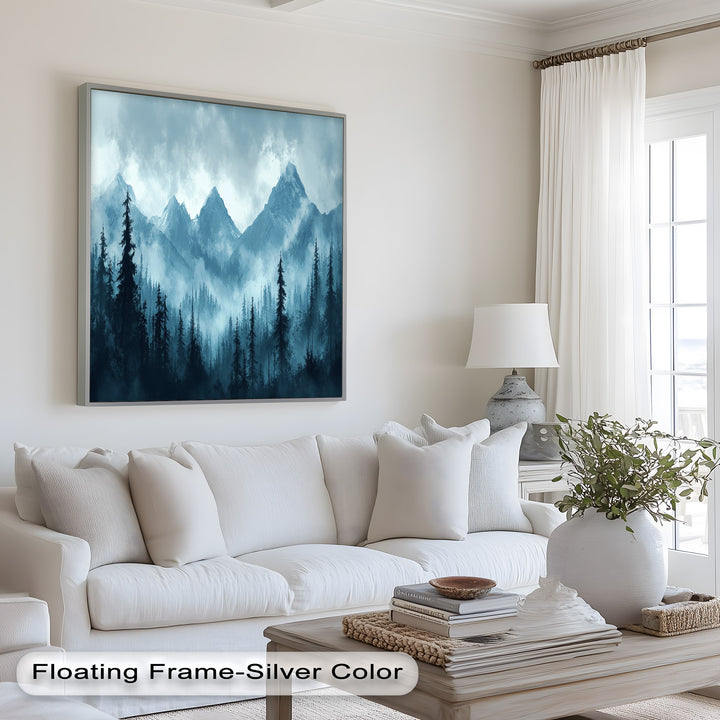 Misty Mountain Pines – Landscape Oil Paintings