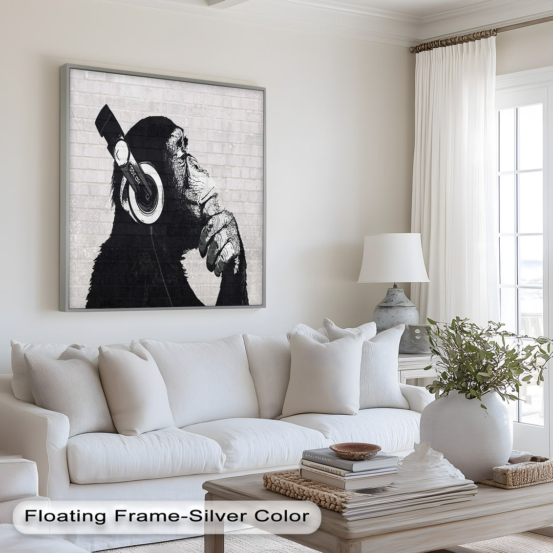 Contemplative Chimp – Banksy Oil Painting