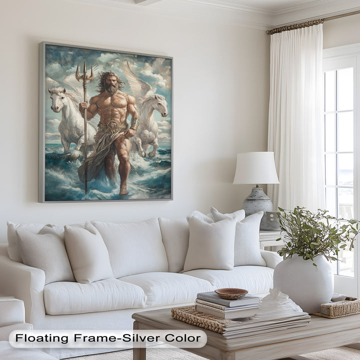Lord of the Waves – Mythic Sea God Oil Painting