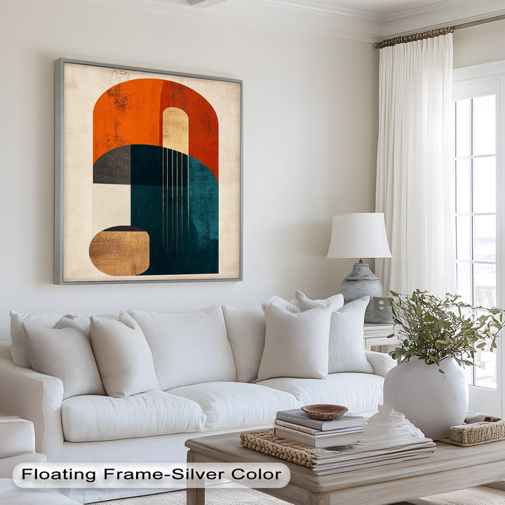 Modern Resonance – Abstract Geometric Oil Painting