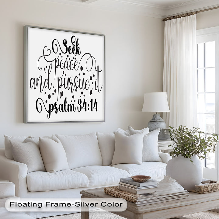 Seek Peace and Pursue It – Psalm 34:14 Bible Oil Paintings