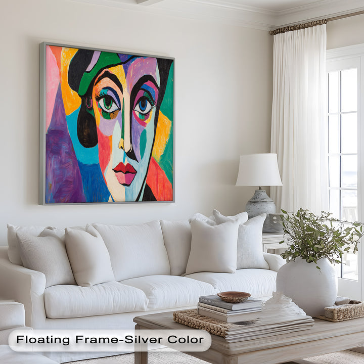 Frauenporträt Ölgemälde – Fauvistische expressionistische Kunst