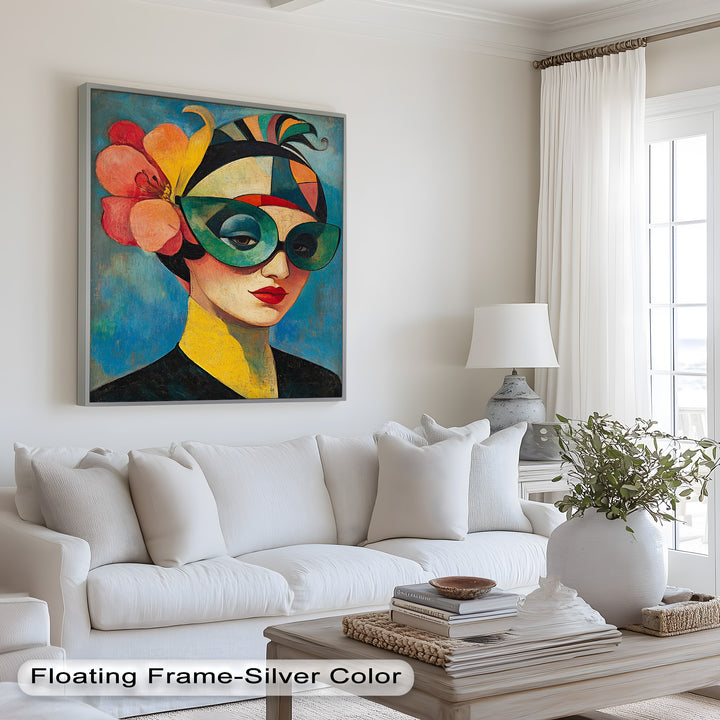 Retro Elegance Oil Painting – Fauvism Woman