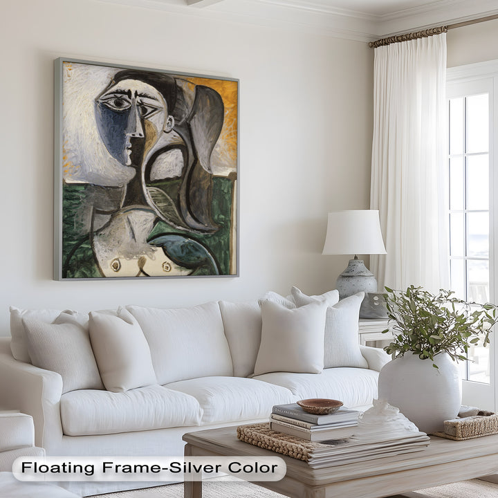 Fragmented Grace – Expressive Female Form in Picasso-Style Oil Painting